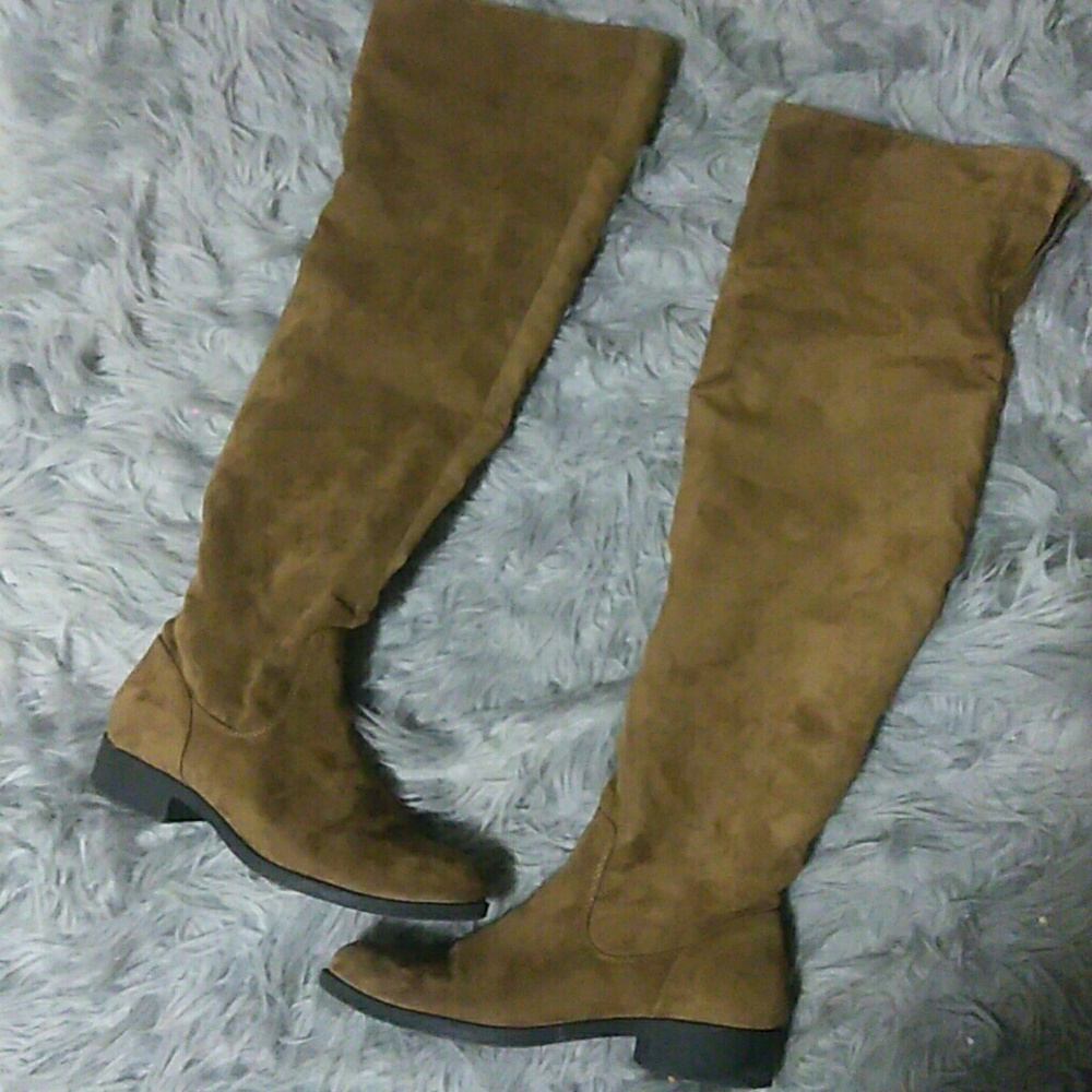 Forever 21| Faux Suede Thigh High Boots